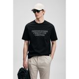 Lufian 111020284 Frank Erkek Basic T- Shirt Tişört Erkek Tişort SİYAH