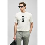 Lufian 111020285 Carl Modern Grafik T- Shirt Tişört Erkek Tişort BEYAZ