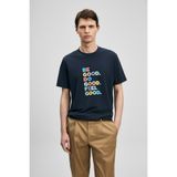 Lufian 111020290 Good Modern Grafik T- Shirt Erkek Tişort LACİVERT