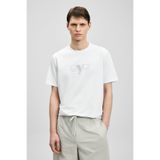 Lufian 111020306 Larry Modern Grafik T- Shirt Tişört Erkek Tişort BEYAZ