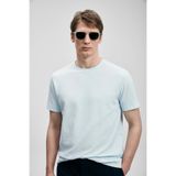 Lufian 111020311 Soft Modern Grafik Erkek T- Shirt Tişört Erkek Tişort MAVİ