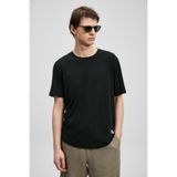Lufian 111020312 Junya Erkek Basic T- Shirt Tişört Erkek Tişort SİYAH