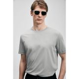 Lufian 111020321 Bran Modern Grafik T- Shirt Tişört Erkek Tişort GRİ