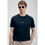 Lufian 111020322 Marcus Modern Grafik T- Shirt Tişört Erkek Tişort LACİVERT