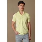 Lufian 111040121 Sarı Vernon Spor Polo Yaka Erkek T-Shirt