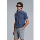 Lufian 111040163 Vernon Açık Lacivert Smart Polo Erkek T-shirt
