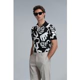 Lufian 111040169 Lindon Siyah Smart Polo Erkek T-Shirt