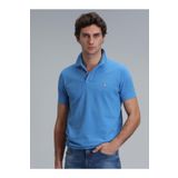 Lufian 111040206 Laon Smart Polo Yaka Tişort Erkek T-shirt Mavi