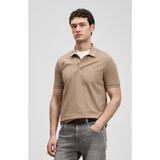 Lufian 111040233 Carter Smart Erkek Polo Yaka Tişört Erkek Tişort BEJ