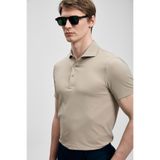 Lufian 111040240 Spencer Hi- Tech Dikişsiz Polo Yaka Tişört Erkek Tişort BEJ