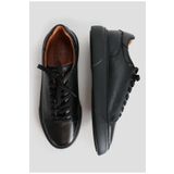 Lufian 111230187 Tommy Casual Deri Erkek Sneaker Ayakkabı Siyah
