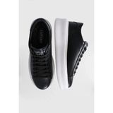 Lufian 111230234 Gage Casual Erkek Sneaker Ayakkabı Siyah Düz Tabanlı Deri Malzeme ile Şık Tasarım