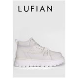 LUFIAN 111230236 Seth Casual Boğazlı Erkek Deri Sneaker Ayakkabı Beyaz