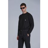 Lufian 112030154 Grant Siyah Erkek Sweatshirt