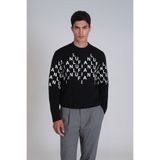 Lufian 112030159 Siyah Rose Erkek Sweatshirt