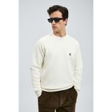 Lufian 112030179 Grant Erkek Sweatshirt BEYAZ