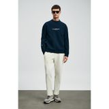 Lufian 112030182 Dark Erkek Sweatshirt - 3XL - Lacivert