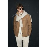 Lufian 112120261 Andre Erkek Örme Ceket CAMEL