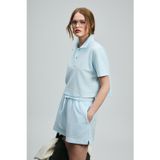 Lufian 121040001 Narın Polo Yaka T-Shirt Kadın Tişört MAVİ