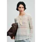 Lufian 121090043 Lace Kadın Örme T-Shirt Kadın Tişört KREM