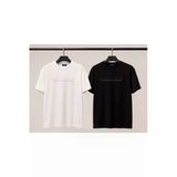 Lufian 2 Li Set Oysho Kumaş Premium Kalite Yazlık Kısa Kollu Oversize Erkek Tişört / T-Shirt - Çok Renkli - M