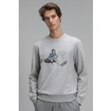 Lufian 627112030078 Açık Gri Donovan Erkek Sweatshirt