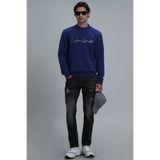 Lufian Alex Smart Siyah Slim Fit Erkek Jean Pantolon