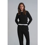 Lufian Amaya Kadın T- Shırt Regular Fit Siyah