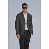 Lufian Andre Spor Erkek Blazer Ceket Slim Fit Kahverengi - 50