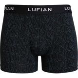 Lufian Anka Erkek Pamuklu Boxer Siyah - Siyah - Beyaz