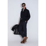 Lufian Barena Erkek Basic Gömlek Slim Fit Lacivert - XL