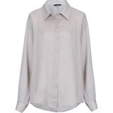 Lufian Barrı Kadın Keten Gömlek - 2XL - Bej