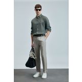 Lufian Bert Smart Erkek Chino Pantolon Slim Fit Bej