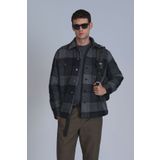 Lufian Broken Erkek Basic Gömlek Slim Fit Siyah