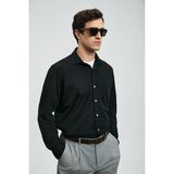 Lufian Carl Erkek Basic Gömlek Regular Fit Siyah - XL