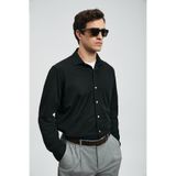 Lufian Carl Erkek Basic Gömlek Regular Fit Siyah