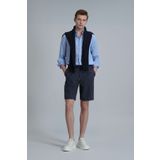 Lufian Curtıs Spor Erkek Chino Şort Slim Fit Lacivert