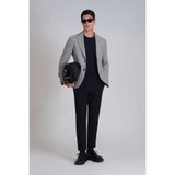 LUFIAN Daniel Spor Erkek Blazer Ceket Slim Fit Açık Gri,Açık Gri 46