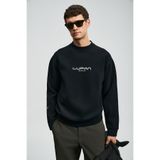 Lufian Dark Sweatshirt, 2XL, 112030182, Siyah, erkek