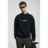 Lufian Dark Sweatshirt, M, 112030182, Siyah, erkek