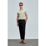 Lufian Derek Erkek İpek Karışımlı Kazak - 2XL - Bej