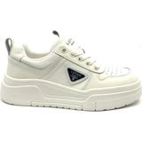 Lufian Deri Spor Ayakkabı 122230018 Jennıfer Beyaz Sneaker Düz Tabanlı