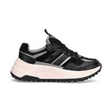 Lufian Deri Unisex Sneaker Ayakkabı Siyah 122230033 Kadınlar İçin Düz Tabanlı Rahat Tasarım