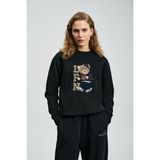 Lufian Dıamond Kadın Örme Sweatshırt - Siyah - XS