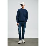 Lufian Edgar Slim Fit Erkek Pantolon Mavi Renkli Dokuma Kumaşla Günlük Tarz İçin - 31 - 30