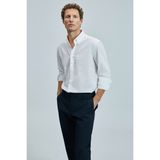 Lufian Ellery Erkek Basic Gömlek Regular Fit - Beyaz - XS