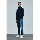 Lufian Ellery Erkek Basic Gömlek Regular Fit Lacivert - XS