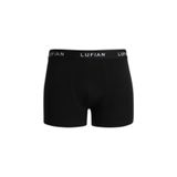 LUFIAN Erkek Boxer, Pamuklu, Siyah, S Beden