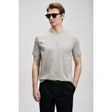 Lufian Erkek Bran Modern Grafik T-Shirt 111020321 Bej