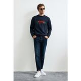 Lufian Erkek Fınn Sweatshirt 112030202 Lacivert